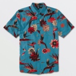 Camisa Volcom Sol Setter Azul Escuro